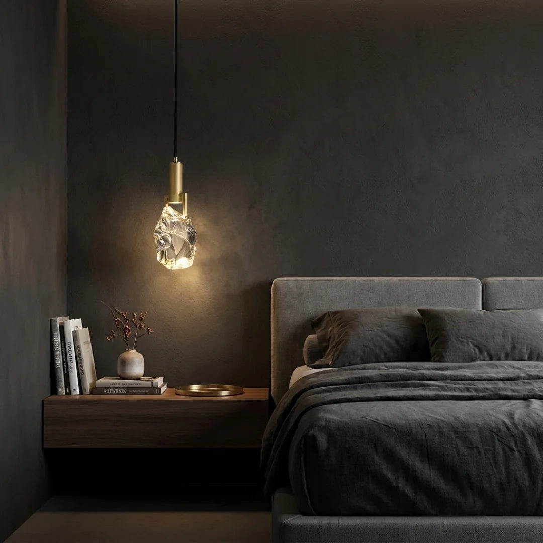 Pendant Light | Crystal & Polished Copper | Includes GU10 Bulb