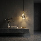 Pendant Light | Crystal & Polished Copper | Includes GU10 Bulb