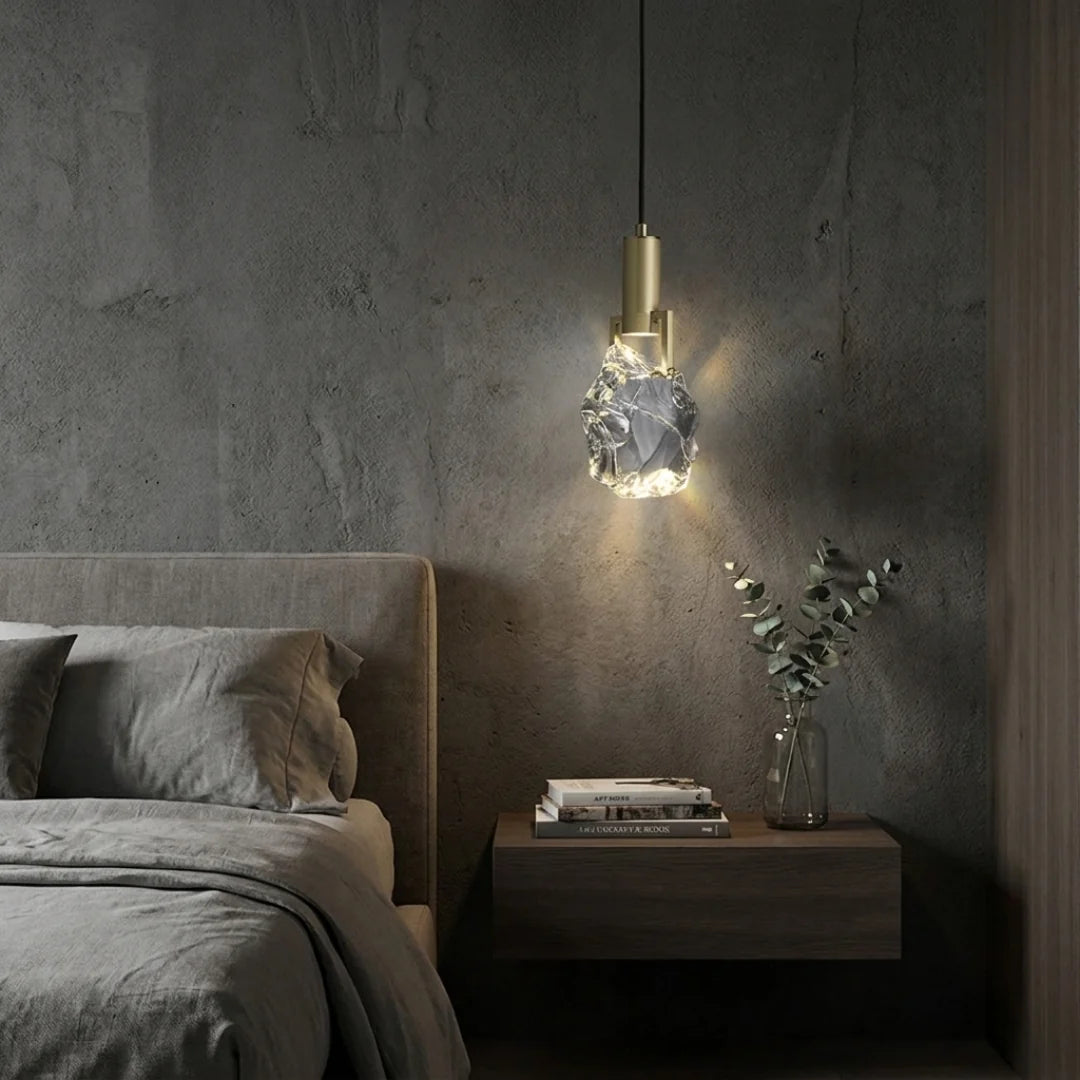 Pendant Light | Crystal & Polished Copper | Includes GU10 Bulb