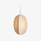 Pendant Light | Fabric Lantern Shade & Metal Fixture | Dimmable