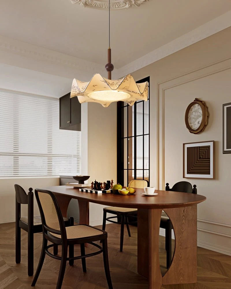 Pendant Light | Fabric Shade & Integrated LED | 50 cm