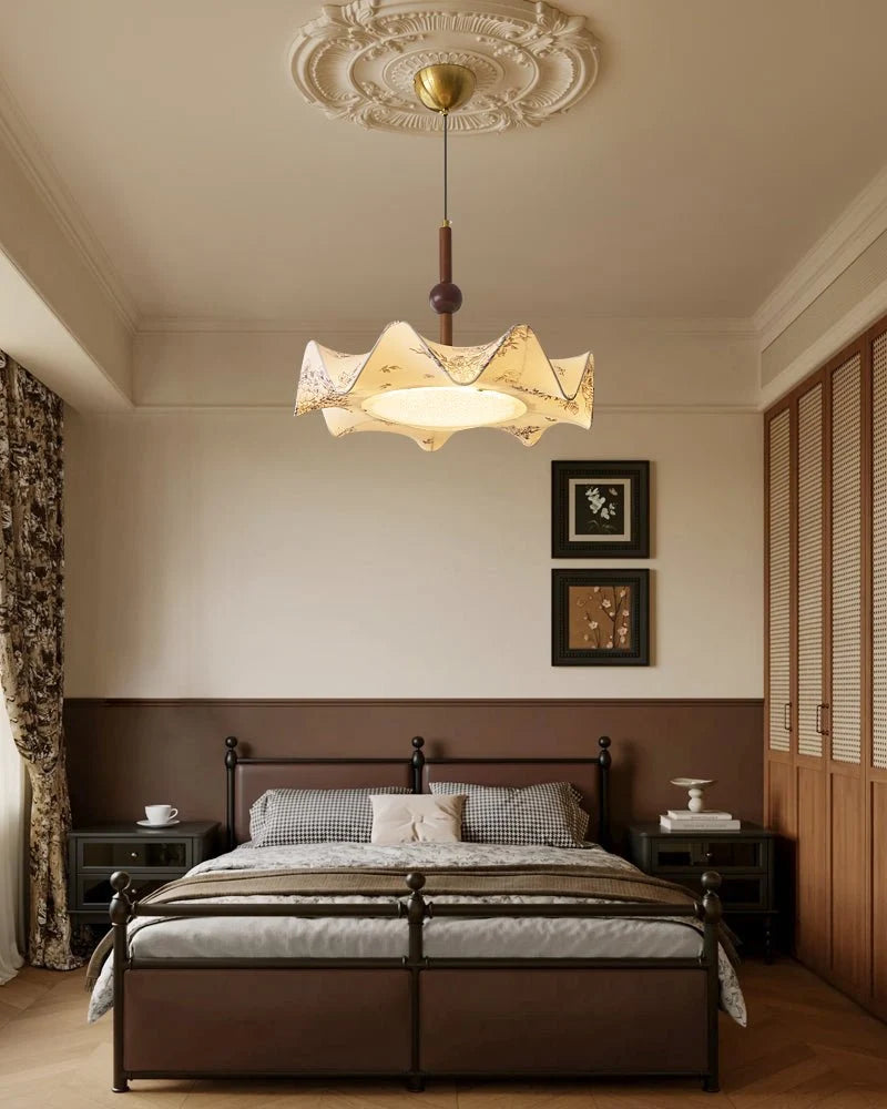 Pendant Light | Fabric Shade & Integrated LED | 50 cm