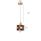 Pendant Light | Geometric Copper Glass | 120 cm Adjustable Chain