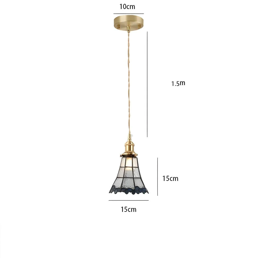 Pendant Light | Geometric Copper Glass | 120 cm Adjustable Chain