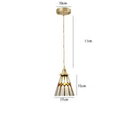 Pendant Light | Geometric Copper Glass | 120 cm Adjustable Chain