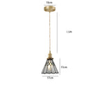 Pendant Light | Geometric Copper Glass | 120 cm Adjustable Chain