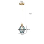 Pendant Light | Geometric Copper Glass | 120 cm Adjustable Chain
