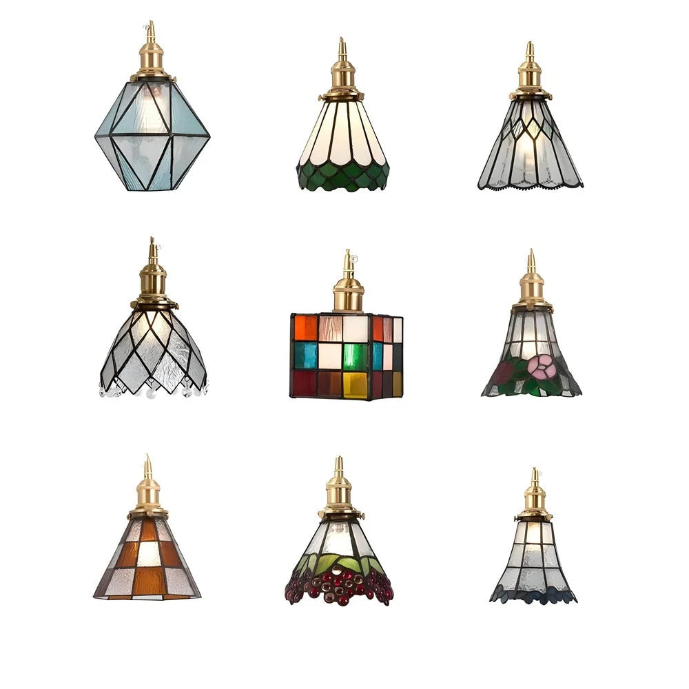Pendant Light | Geometric Copper Glass | 120 cm Adjustable Chain
