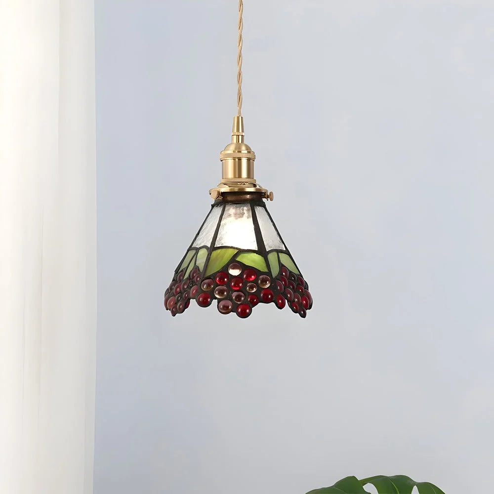 Pendant Light | Geometric Copper Glass | 120 cm Adjustable Chain