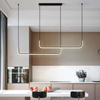 Pendant Light | Geometric Linear LED & Height-Adjustable