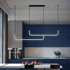 Pendant Light | Geometric Linear LED & Height-Adjustable