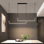 Pendant Light | Geometric Linear LED & Height-Adjustable