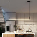 Pendant Light | Geometric Linear LED & Height-Adjustable