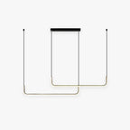 Pendant Light | Geometric Linear LED & Height-Adjustable