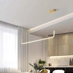 Pendant Light | Geometric Linear LED & Height-Adjustable