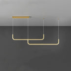Pendant Light | Geometric Linear LED & Height-Adjustable