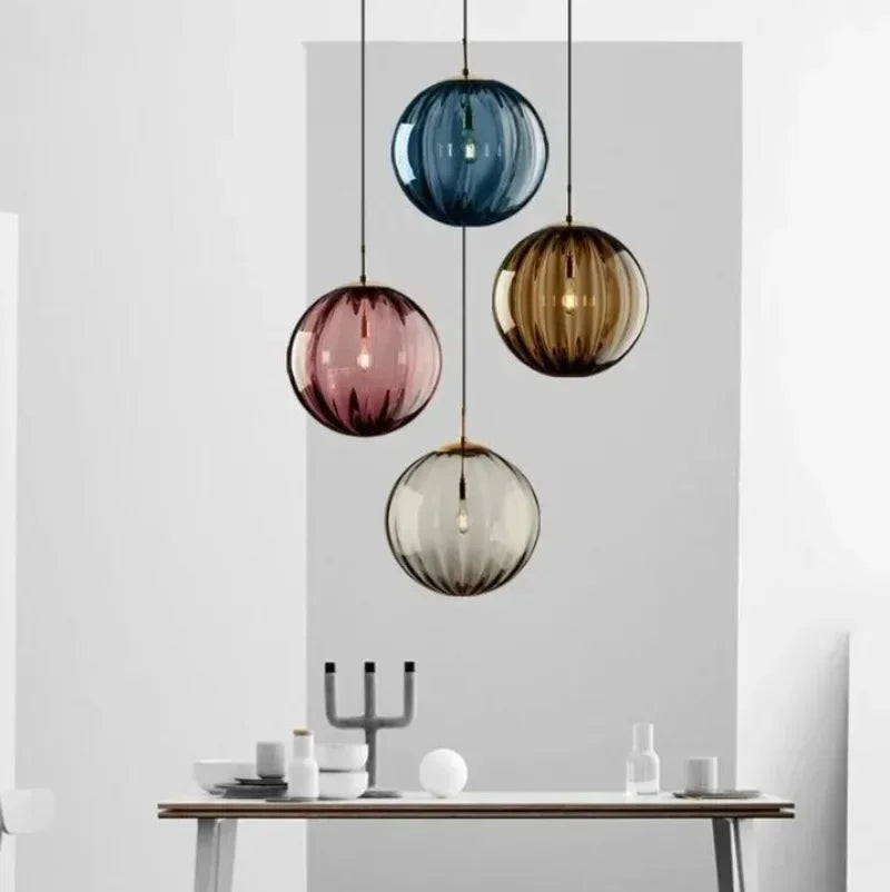 Pendant Light | Glass Globe & Energy-Efficient LED