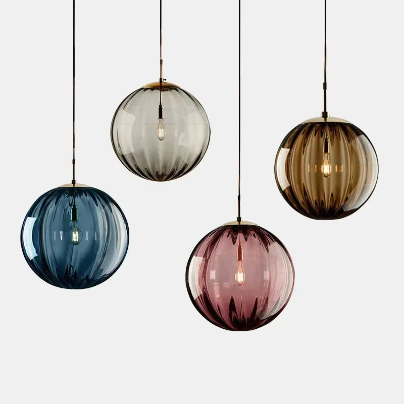 Pendant Light | Glass Globe & Energy-Efficient LED