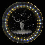 Pendant Light | Gold Metal & Crystal Globe | Warm LED Included