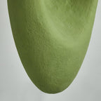 Pendant Light | Green Molded Polystyrene & E26/E27 Socket | 29 cm Diameter