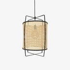 Pendant Light | Handwoven Rattan & Bamboo Shade | 40 cm Diameter