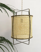Pendant Light | Handwoven Rattan & Bamboo Shade | 40 cm Diameter