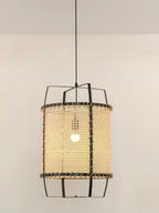 Pendant Light | Handwoven Rattan & Bamboo Shade | 40 cm Diameter