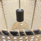 Pendant Light | Handwoven Rattan & Bamboo Shade | 40 cm Diameter