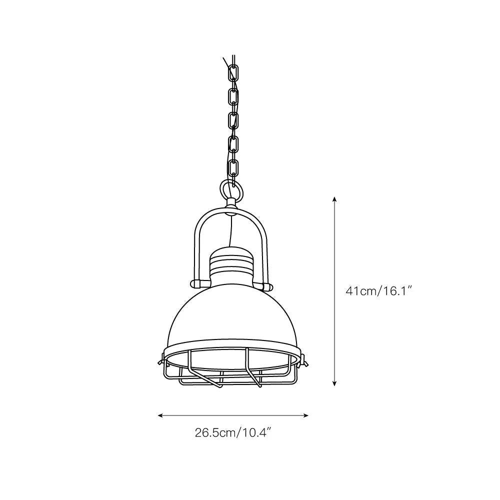 Pendant Light | Iron Body & Industrial Style | Ø 26.5 cm
