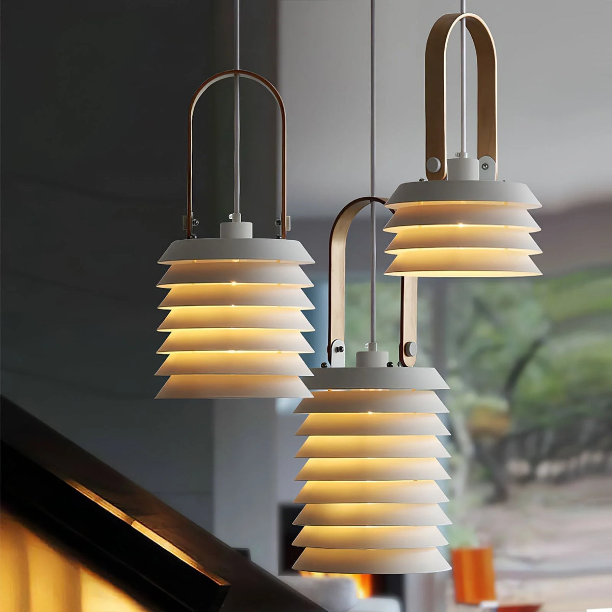 Pendant Light | Minimalist Lantern & Iron Body | Ø 20.5 cm