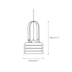 Pendant Light | Minimalist Lantern & Iron Body | Ø 20.5 cm