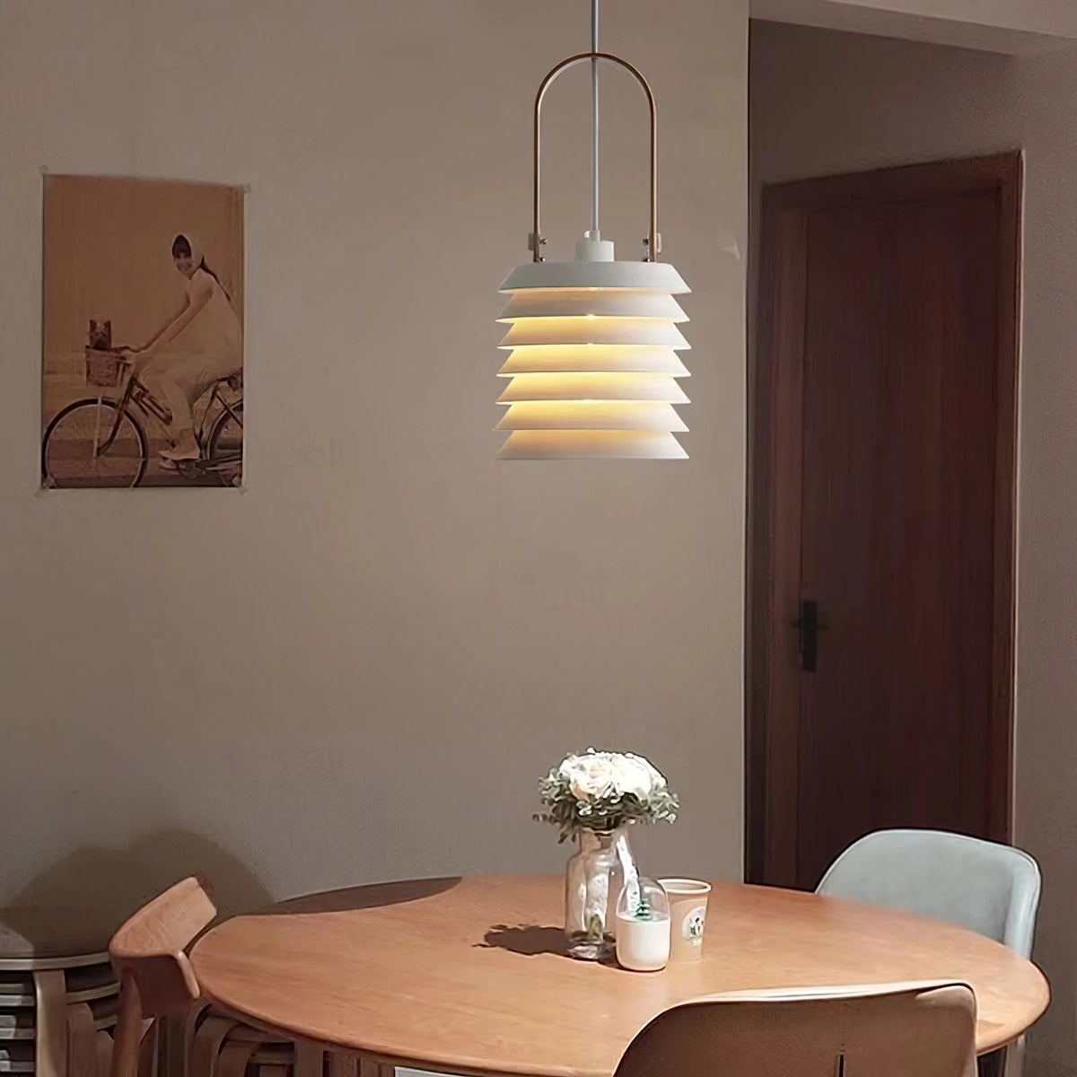 Pendant Light | Minimalist Lantern & Iron Body | Ø 20.5 cm