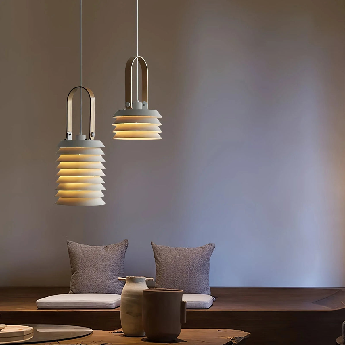 Pendant Light | Minimalist Lantern & Iron Body | Ø 20.5 cm