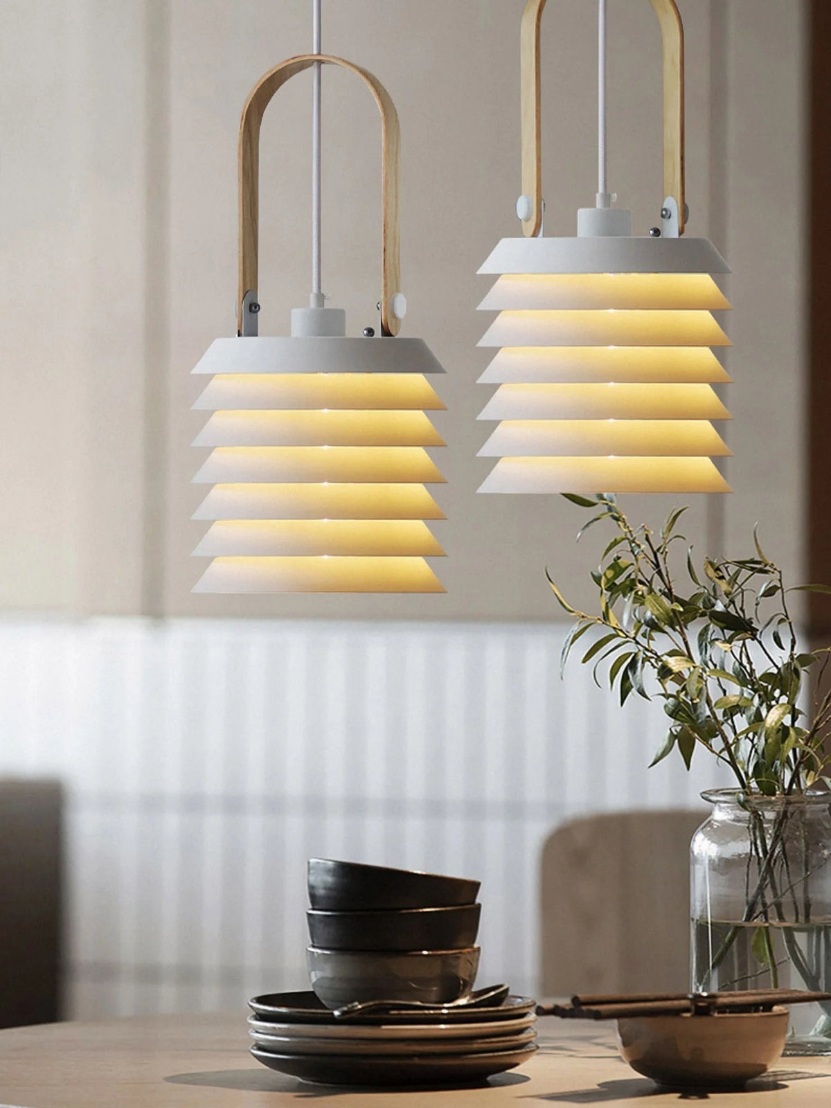 Pendant Light | Minimalist Lantern & Iron Body | Ø 20.5 cm