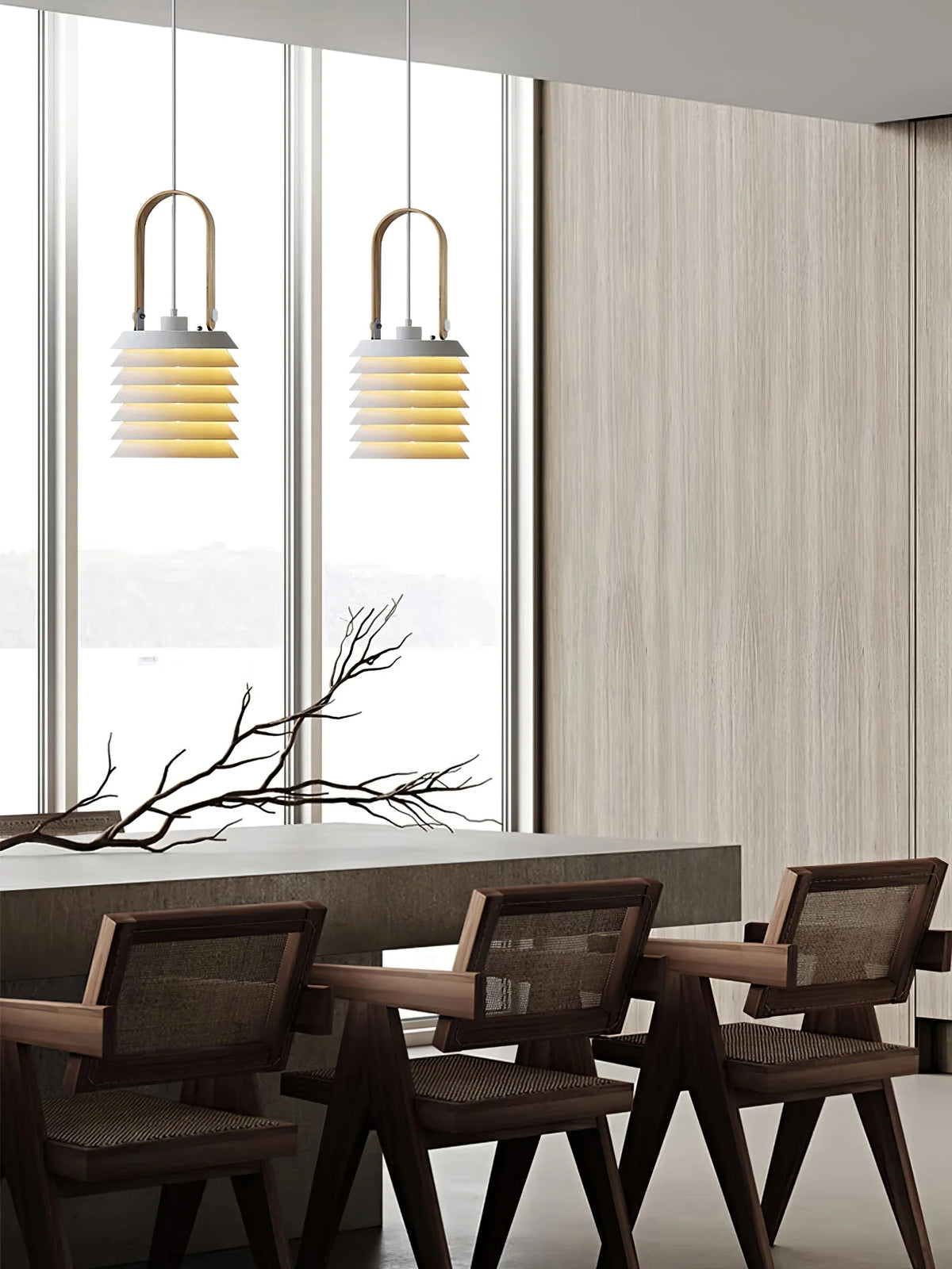 Pendant Light | Minimalist Lantern & Iron Body | Ø 20.5 cm