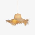 Pendant Light | Natural Rattan Shade & Adjustable Height | 150 cm Cable
