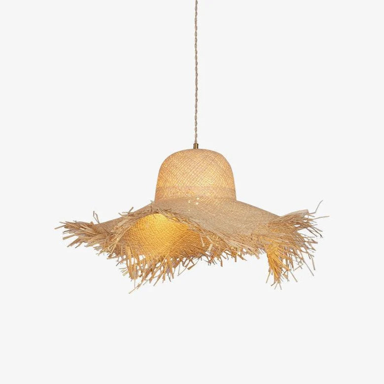 Pendant Light | Natural Rattan Shade & Adjustable Height | 150 cm Cable
