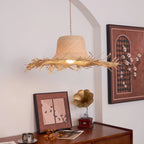 Pendant Light | Natural Rattan Shade & Adjustable Height | 150 cm Cable