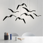 Pendant Light | Seagull-Inspired Bird-Wing & Resin | 39 x 12 cm