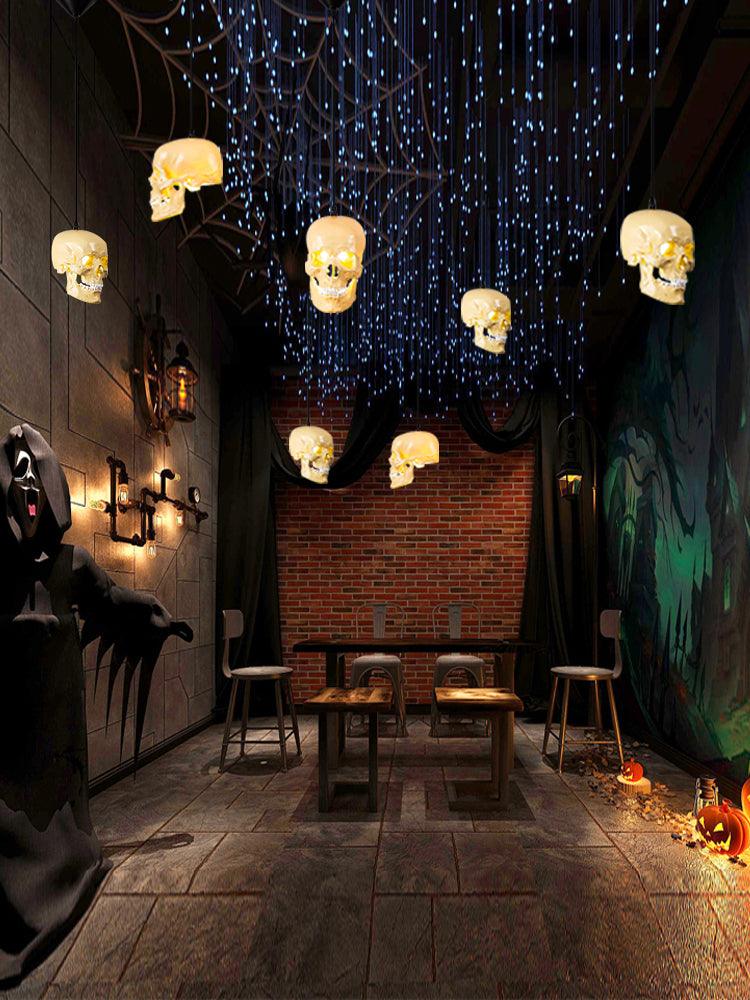 Pendant Light | Skull Design Resin & Metal | 150 cm Adjustable Cable