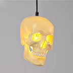 Pendant Light | Skull Design Resin & Metal | 150 cm Adjustable Cable