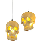 Pendant Light | Skull Design Resin & Metal | 150 cm Adjustable Cable