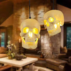 Pendant Light | Skull Resin Shade & Iron Fittings | 180 cm Cord