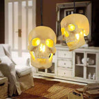 Pendant Light | Skull Resin Shade & Iron Fittings | 180 cm Cord