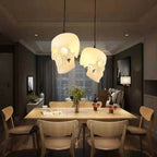 Pendant Light | Skull Resin Shade & Iron Fittings | 180 cm Cord