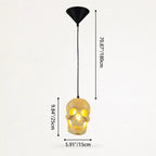 Pendant Light | Skull Resin Shade & Iron Fittings | 180 cm Cord