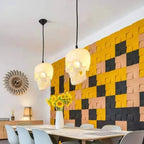 Pendant Light | Skull Resin Shade & Iron Fittings | 180 cm Cord