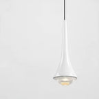 Pendant Light | Teardrop Glass & Aluminum | 3-Color Adjustable LED