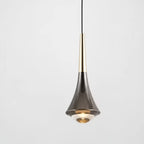 Pendant Light | Teardrop Glass & Aluminum | 3-Color Adjustable LED