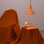 Pendant Light | Terracotta Cement & Metal | E26/E27 Compatible